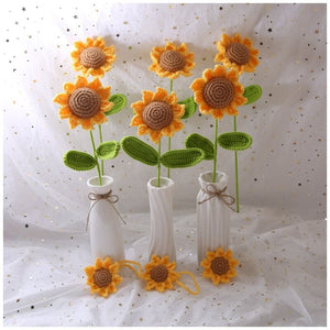 Blingcute | Crochet Bouquet of Flowers | Sunflower Bouquet - Blingcute