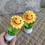 Blingcute | Crochet Sunflower Potted Plant | Home Decor