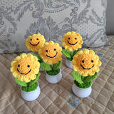 Blingcute | Crochet Sunflower Potted Plant | Home Decor