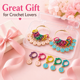 Cat Stitch Markers for Crocheting & Knitting — Numbered, Locking, Snag-Free | Blingcute