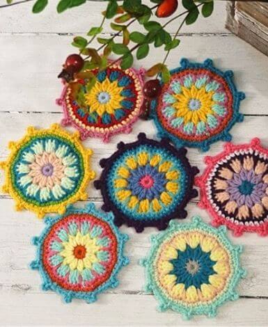 Crochet coaster