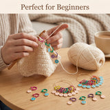 Cat Stitch Markers for Crocheting & Knitting — Numbered, Locking, Snag-Free | Blingcute