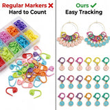 Cat Stitch Markers for Crocheting & Knitting — Numbered, Locking, Snag-Free | Blingcute