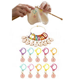 Blingcute Cat Stitch Markers 10-Piece Pink Set — Numbered 0-9 Locking Crochet Markers