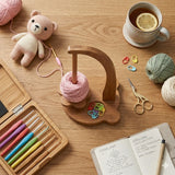 Wooden Yarn Holder for Crochet & Knitting | Premium Gift for Crochet Lovers