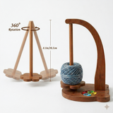 Wooden Yarn Holder for Crochet & Knitting | Premium Gift for Crochet Lovers