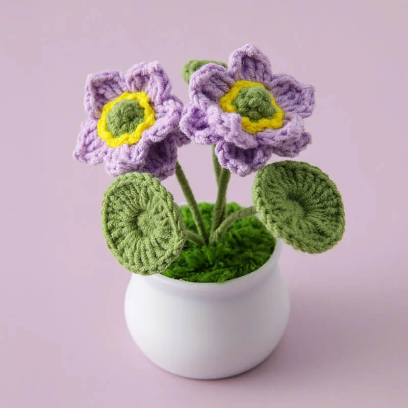 Blingcute | Crochet Lotus Potted Plant | Home Decor