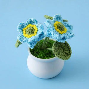 Blingcute | Crochet Lotus Potted Plant | Home Decor