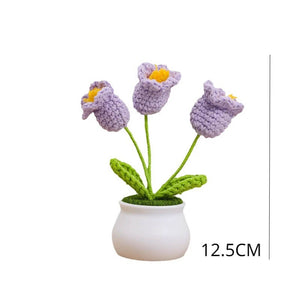 Blingcute | Crochet Lily of the Valley Flower Pot | Home Decor