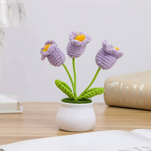 Blingcute | Crochet Lily of the Valley Flower Pot | Home Decor