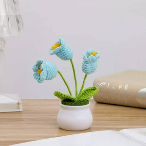 Blingcute | Crochet Lily of the Valley Flower Pot | Home Decor