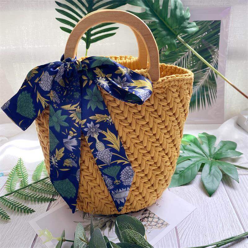 crochet tote bag