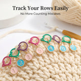 Cat Stitch Markers for Crocheting & Knitting — Numbered, Locking, Snag-Free | Blingcute