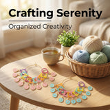 Cat Stitch Markers for Crocheting & Knitting — Numbered, Locking, Snag-Free | Blingcute