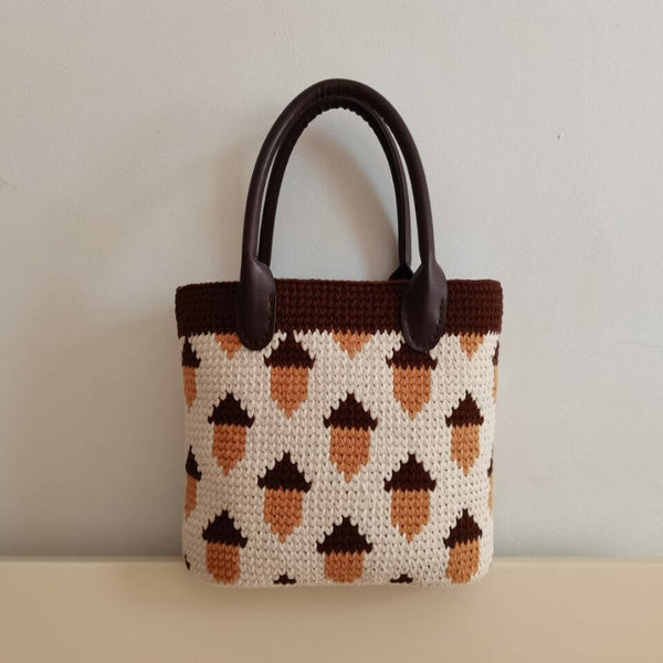 Blingcute | handmade jacquard bags | Crochet Tote Bags - Blingcute