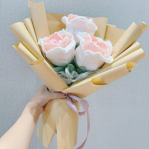 Blingcute | Crochet Bouquets | Crochet Three Thai Roses - Blingcute