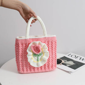 Blingcute | Crochet Flower Bag | Handmade Tote Bag - Blingcute