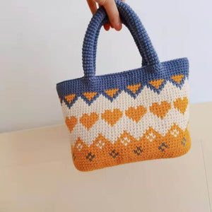 Blingcute | Crochet Jacquard Bag | Crochet Tote Bags - Blingcute