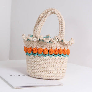 Blingcute | Crochet Tulip Bag | Crochet Tote Bag - Blingcute