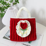 Blingcute | Crochet Flower Bag | Handmade Tote Bag - Blingcute