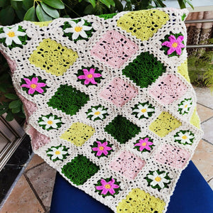 Blingcute | Crochet Blanket | Little Flower Crochet Blankets - Blingcute