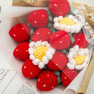 Blingcute | Crochet Bouquet | Strawberry Fruit Bouquet - Blingcute
