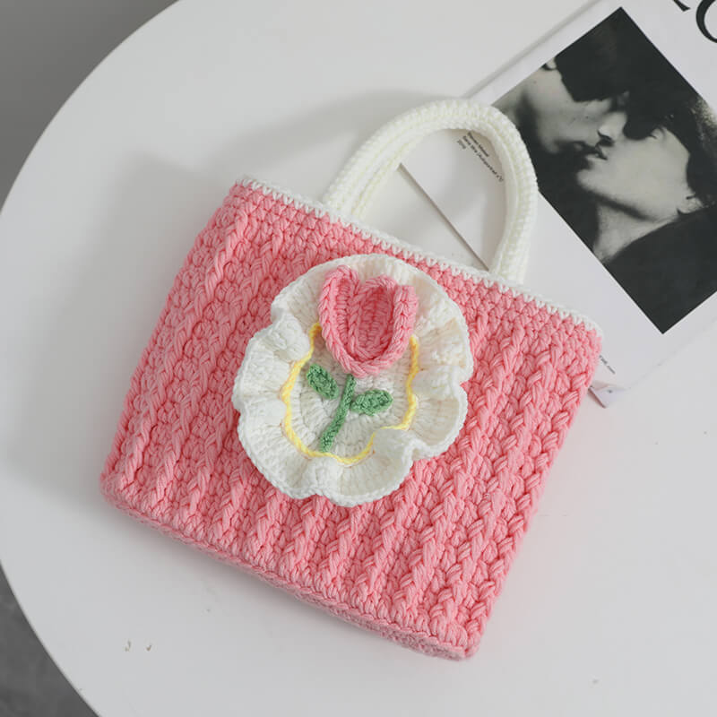 Blingcute | Crochet Flower Bag | Handmade Tote Bag - Blingcute