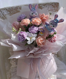Blingcute | Crochet Flowers Bouquet | Anniversary Gift for Wife - Blingcute