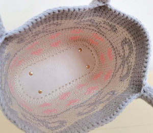 Blingcute | Crochet Heart Bow Bag | Crochet Tote Bag - Blingcute