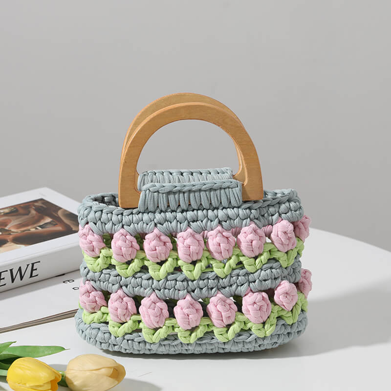 Blingcute | Crochet Tulip Bags | Crochet Handbag - Blingcute