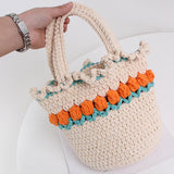 Blingcute | Crochet Tulip Bag | Crochet Tote Bag - Blingcute