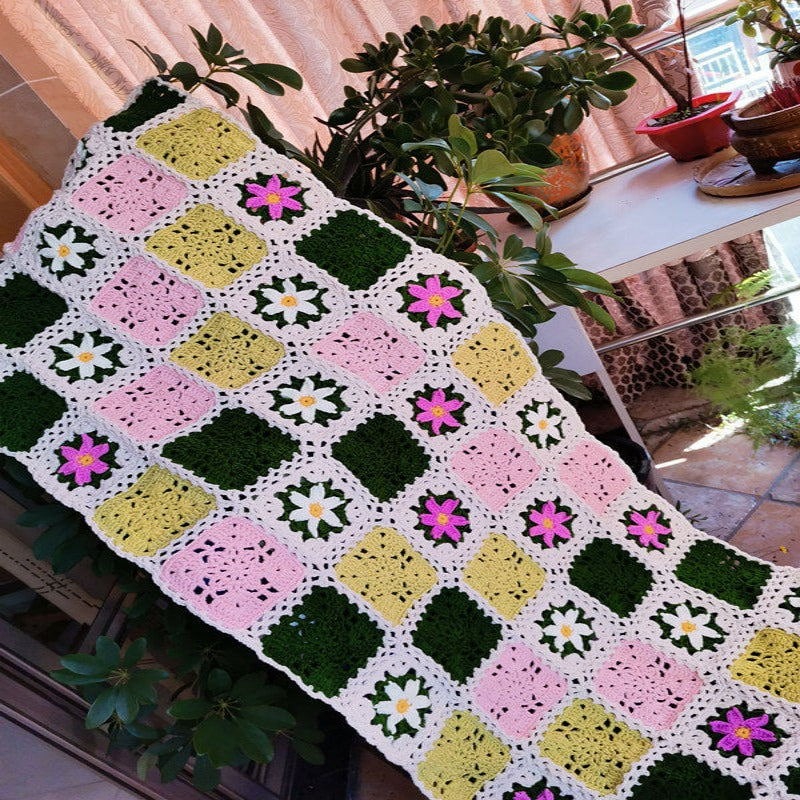 Blingcute | Crochet Blanket | Little Flower Crochet Blankets - Blingcute