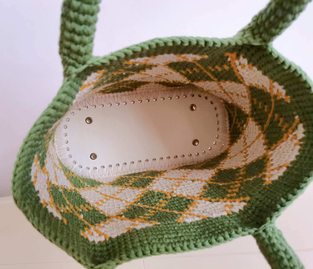 Blingcute | Crochet Bag | Diamond Crochet Tote Bag - Blingcute