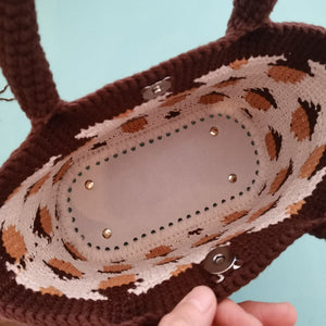 Blingcute | handmade jacquard bags | Crochet Tote Bags - Blingcute