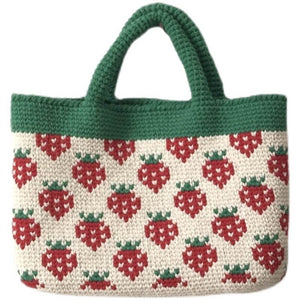 Blingcute | Crochet Fruit Pattern Bag | Crochet Tote Bag - Blingcute