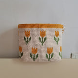 Blingcute | Handmade Tulip Jacquard Bags | Crochet Tote Bags - Blingcute