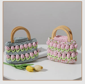 Blingcute | Crochet Tulip Bags | Crochet Handbag - Blingcute