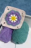 Blingcute | Granny Square Shoulder Bag | Daisy Crochet Bag - Blingcute