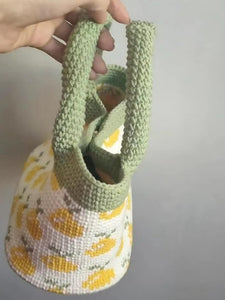 Blingcute | Crochet Strawberry Pear Bag | Handmade Tote Bag - Blingcute