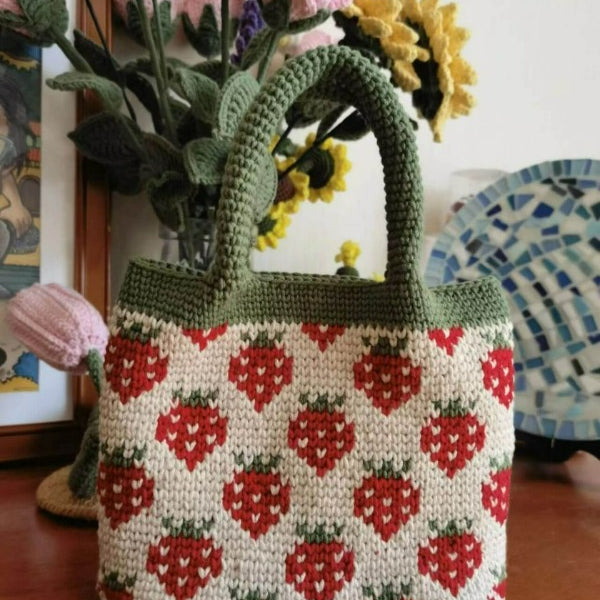 Crochet tote bag