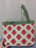 Blingcute | Crochet Strawberry Pear Bag | Handmade Tote Bag - Blingcute