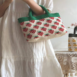 Blingcute | Crochet Fruit Pattern Bag | Crochet Tote Bag - Blingcute
