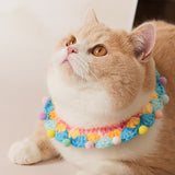 Blingcute | Colorful Rainbow Collar | Crochet Pet Collar - Blingcute