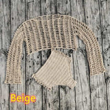 Bamboo Cover Up Beach Bikini | Handmade Crochet Bikini Set