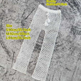 Blingcute  Cover UP Long Net Pant  Hand Crochet Bikini Set