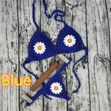 Blingcute | Daisy Flower Bralette Bikini | Handmade Crochet Bikinis - Blingcute