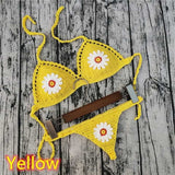 Blingcute | Daisy Flower Bralette Bikini | Handmade Crochet Bikinis - Blingcute