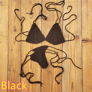 Blingcute | Double Lace Mini Bikini Set | Hand Crochet Beach Bikini Swimwear