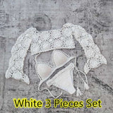 Blingcute  high hip Beachwear  Handmade Crochet Bikini Set