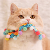 Blingcute | Colorful Rainbow Collar | Crochet Pet Collar - Blingcute